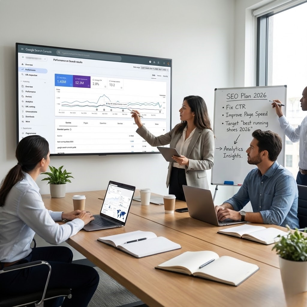 Website optimization planning with analytics data